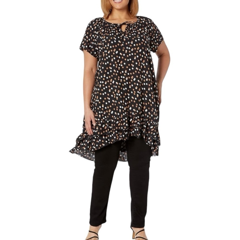 EVANS Ava Crush Tunic Dress Top Size 22 / 24